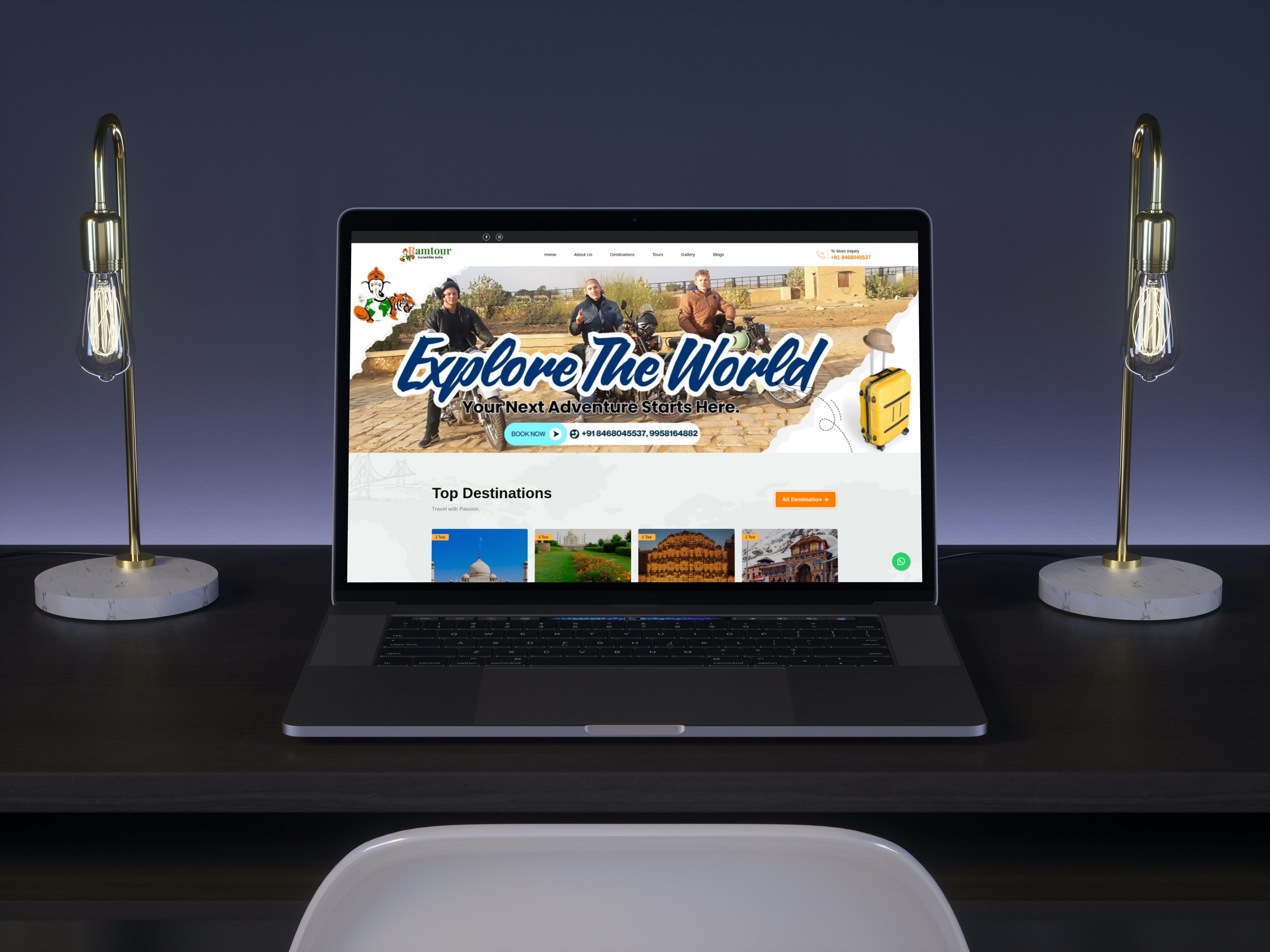 RamTours | Travel Agency mockup